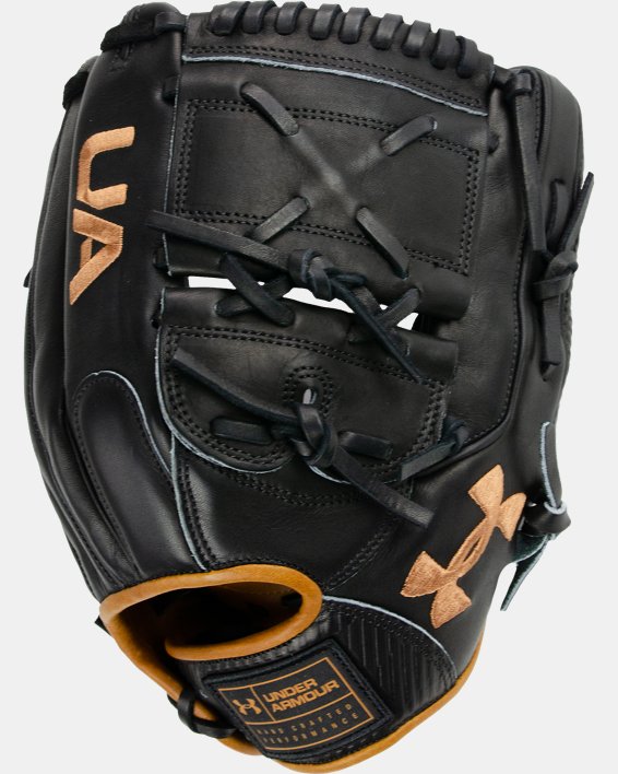 UA Genuine Pro 2 Single Post 12" Baseball Glove, Black, pdpMainDesktop image number 0